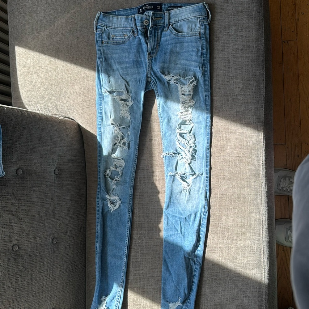 Hollister Skinny Ripped Jeans